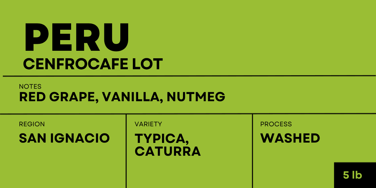 360F Brand: 5lb Bag: Peru