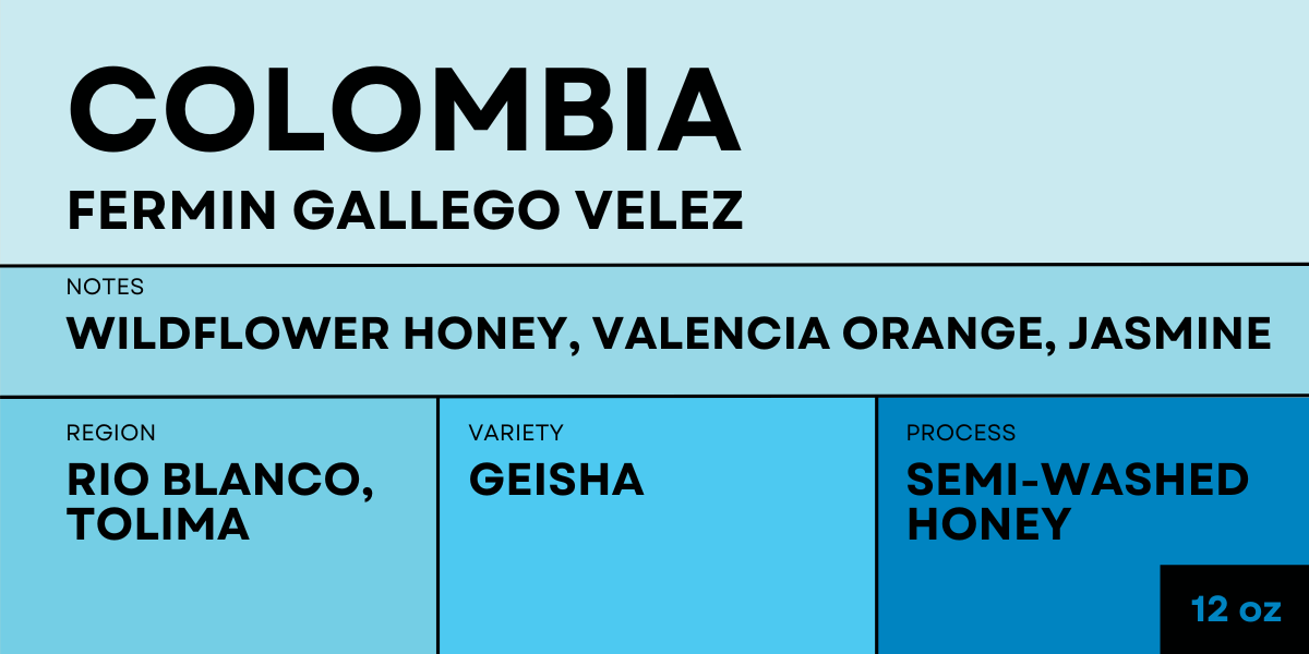 360F Brand: 12oz Bag:Geisha Honey