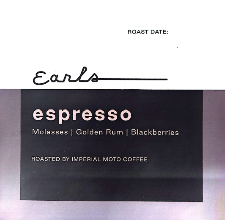 5lb Earls Espresso Blend Cafe Racer Med-Dark