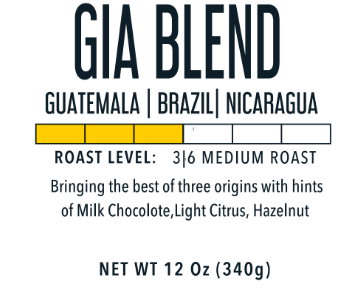 360F Brand: 12oz Bag:Gia Blend