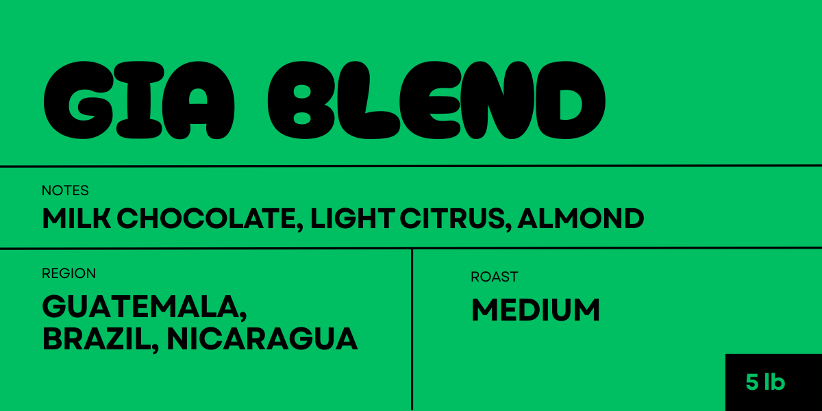 360F Brand: 5lb Bag: Gia Blend
