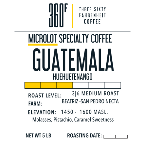 360F Brand: 5lb Bag: Guatemala