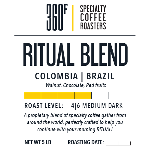 360F Brand: 5lb Bag: Ritual Blend Medium Dark