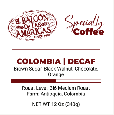 12oz Colombia Decaf