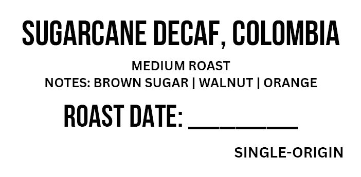 PV Sugar Cane Decaf 5lb